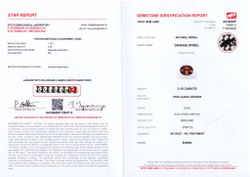 Шпинель, Овал, 3 шт / 6,89 карат, Бирма