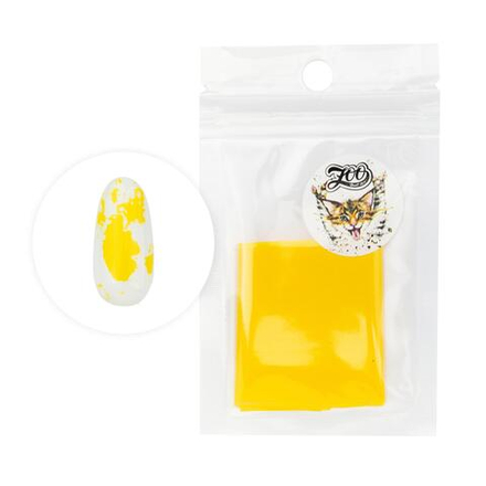 1438 Фольга переводная 4*50 см матовая жёлтая