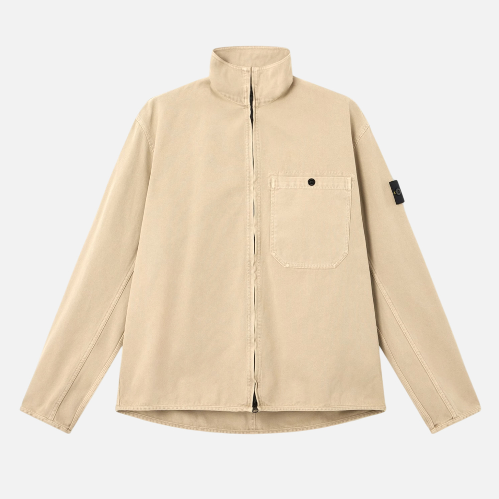 Куртка-рубашка Organic Panama Cotton Old Effect Zip-Up
