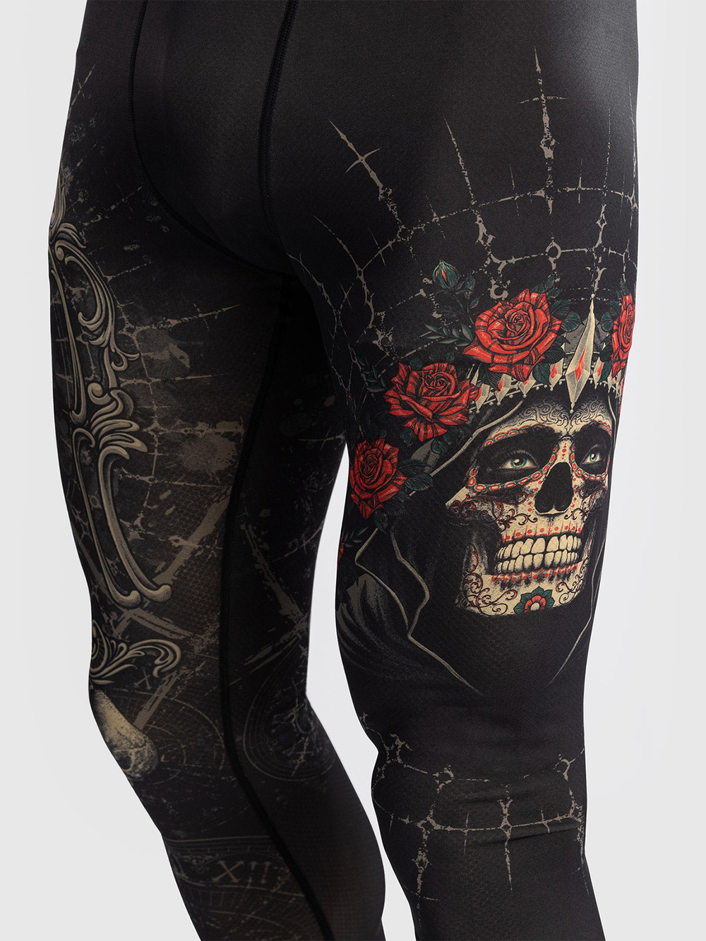 Тайтсы Venum Santa Muerte 5.0 Deep Black/Gold