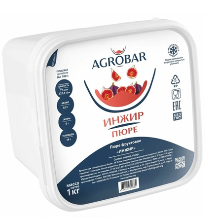 Пюре замороженное Инжир «AGROBAR» 1 кг