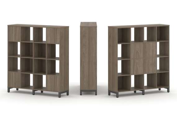 Style Project Набор стеллажа 2-х сторон., 4 яр. SN.NSD-441  1488*400*1615