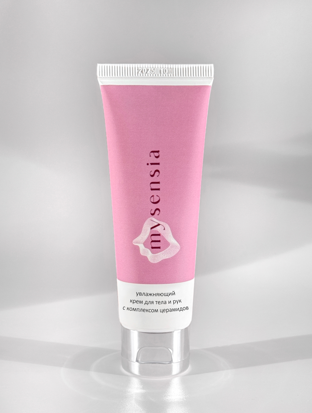 Крем увлажняющий с церамидами для рук и тела Кокос и карамель MYSENSIA