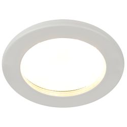 Встраиваемый светильник влагозащищенный ЭРА KL95 WH GX53 IP44 белый | Влагозащищенные встраиваемые светильники