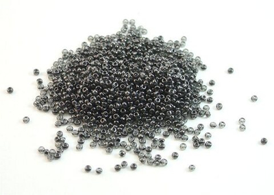 Бисер 10/0 PRECIOSA, 50 г, прозрачный перламутровый серый