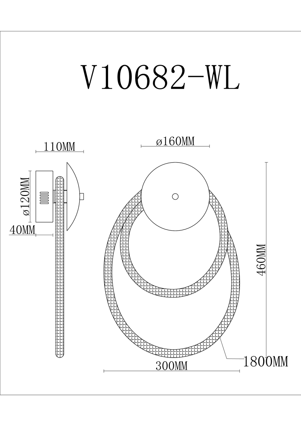 Светильник настенный светодиодный Moderli V10682-WL True