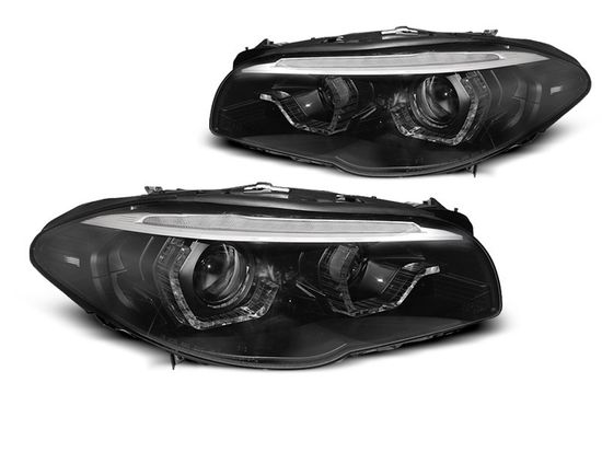Фары передние XENON ANGEL EYES LED DRL BLACK SEQ для BMW F10/F11 LCI 13-16