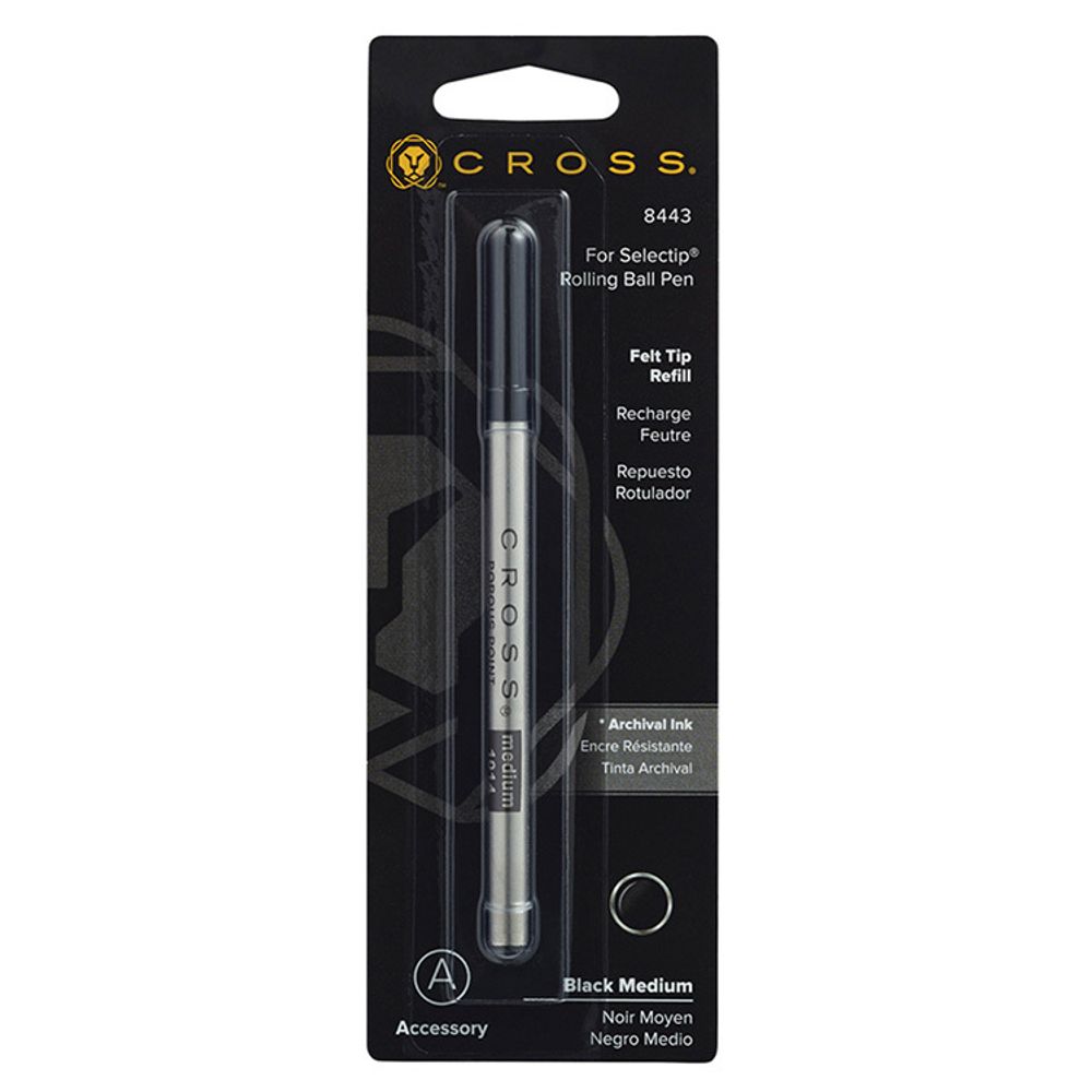 Стержень капиллярный Cross для роллеров Selectip 0,7мм черный (8443) 1