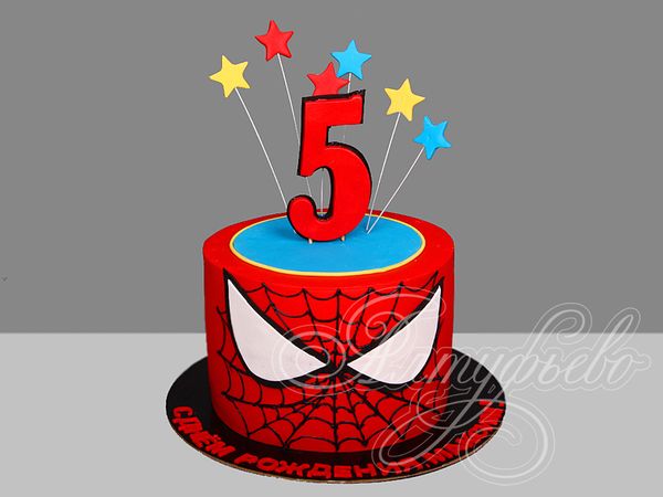Торт Spider-Man на 5 лет 17063123