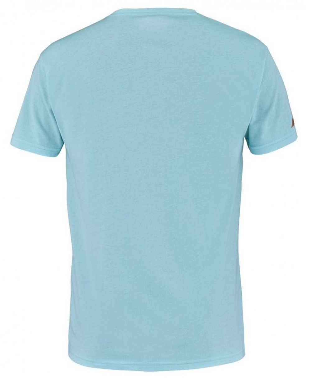 Футболка для мальчика теннисная Babolat Exercise Cotton Tee Boy - angel blue heather
