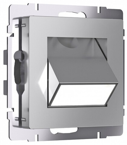 Заглушка для поста с подсветкой, без рамки Werkel серебряные W1154706