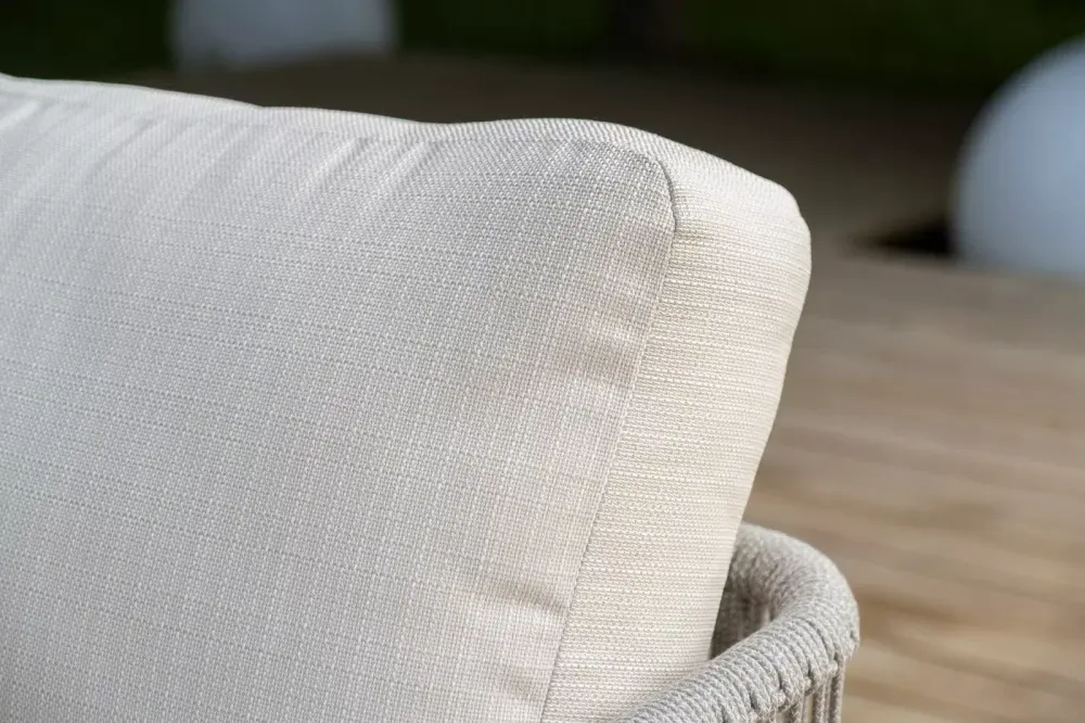 "Альбано" лаунж-зона 5-местная плетеная из роупа (веревки), каркас алюминиевый светло-серый, роуп серый меланж