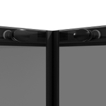 Душевое ограждение Niagara Nova NG-2829-34BLACK (90х90х195) квадрат,черный матовый,двери раздвижные,стекло тонированное,1 место