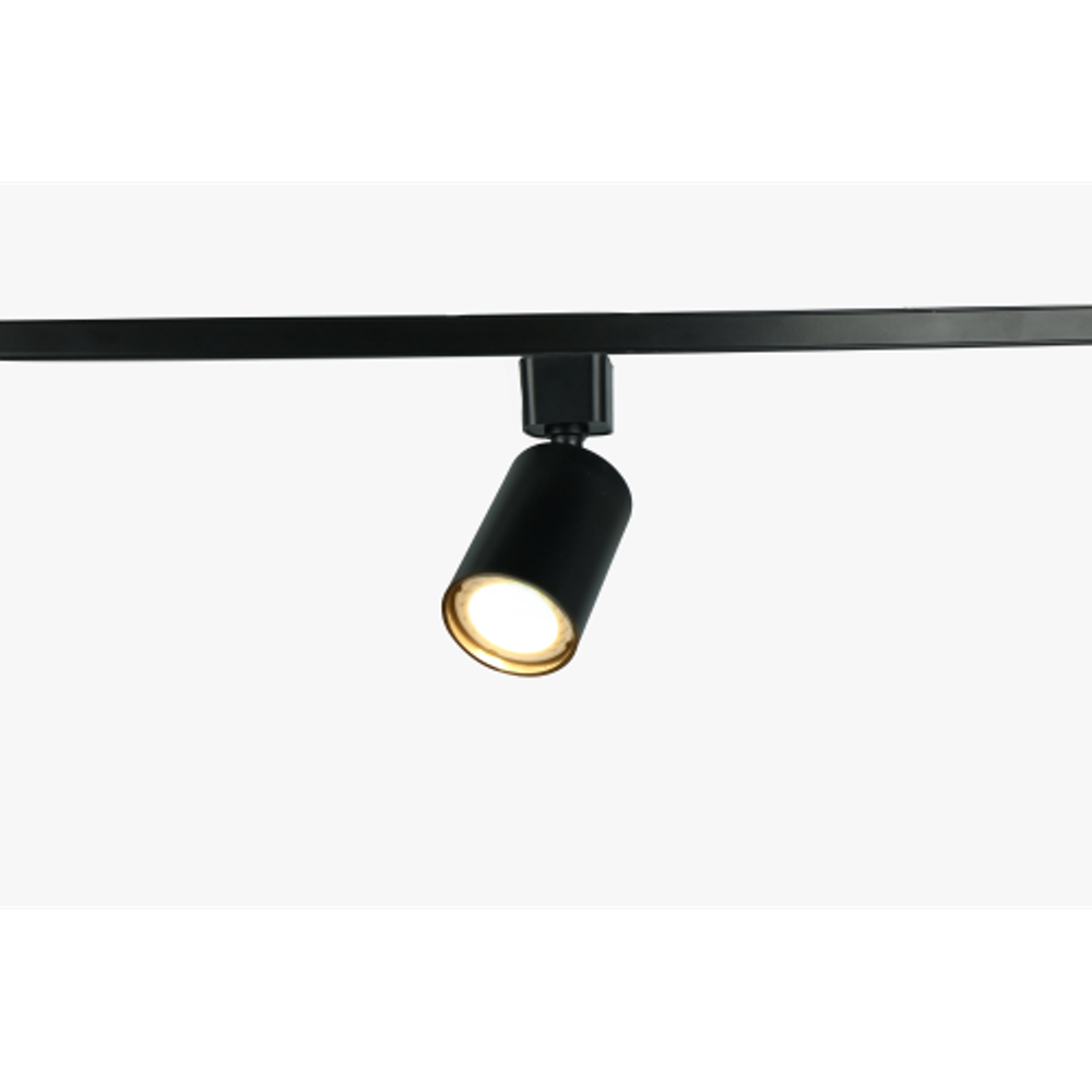 Комплект ЭРА TR70-SET4-GU10-BK трековых светильников однофазных 4 шт под лампу с шинопроводом 80 см черный | Комплекты трековой системы