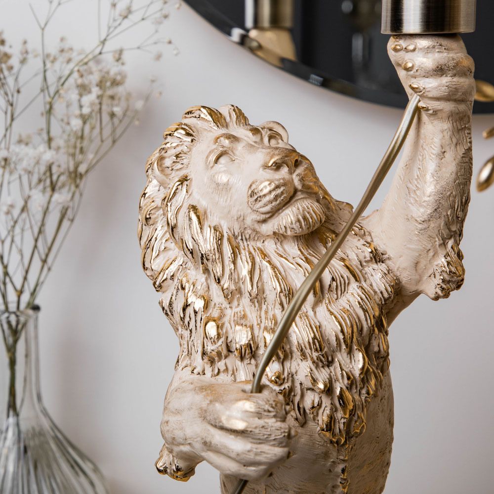 Настольная лампа Лев Ричард Айвори