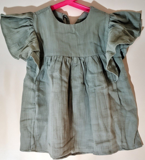 Детское платье, размер 30, цвет зелёный