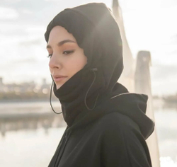 Женская шлем-балаклава "PRIVAL" цвет черный