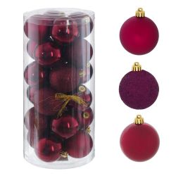 GAEM Набор из 24шт Украшение новогоднее "Шар", D 6 см, L14 W14 H30,5 см
