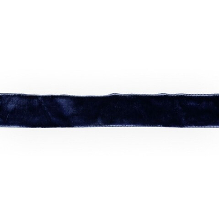 Тесьма бархатная, 20 мм, цв. 116/1 т.синий
