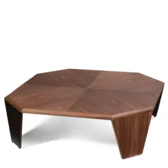 Журнальный столик Nidji 100х100х30, шпон орех