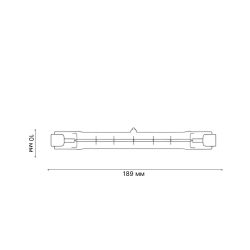 J-189-1000- R7s Лампа галогенная. Картонная коробка