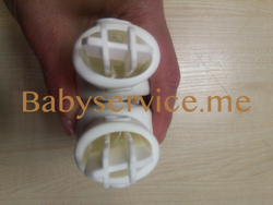 Шарнир ручки овал-овал Roan Bass Белый Правый