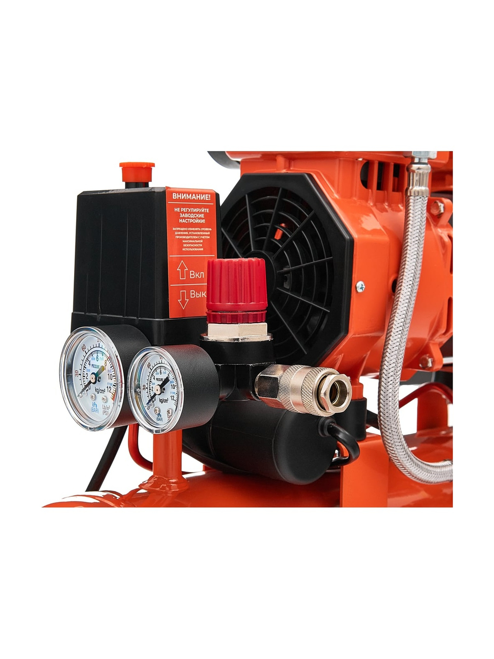 Безмасляный малошумный компрессор (9 л; 8 бар; 195 л/мин) Gigant GSWK-9/1400