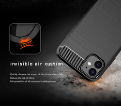 Чехол для iPhone 11 цвет Gray (серый), серия Carbon от Caseport