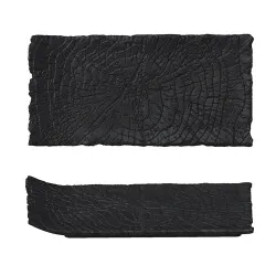Блюдо прямоугольное 30*15 см h2,5 см с бортом Side Up1 Black Raw Wood P.L. Proff Cuisine [4]