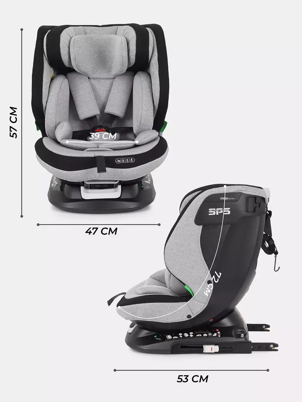 Автокресло MOWBaby UB616 "MOTION" isofix (40-150см)