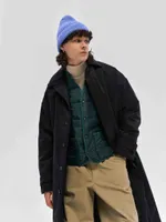 Плащ FOS Длинный Утепленный Мужской черный