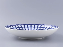 Сухарница, 215 мм, форма Тюльпан, рисунок Кобальтовая клетка арт. 80.03707.00.1