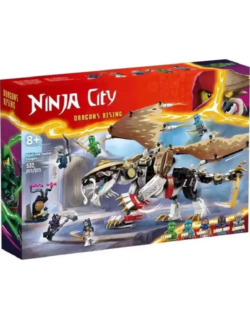 Конструктор Ниндзя Эгалт Повелитель Драконов 532 детали
