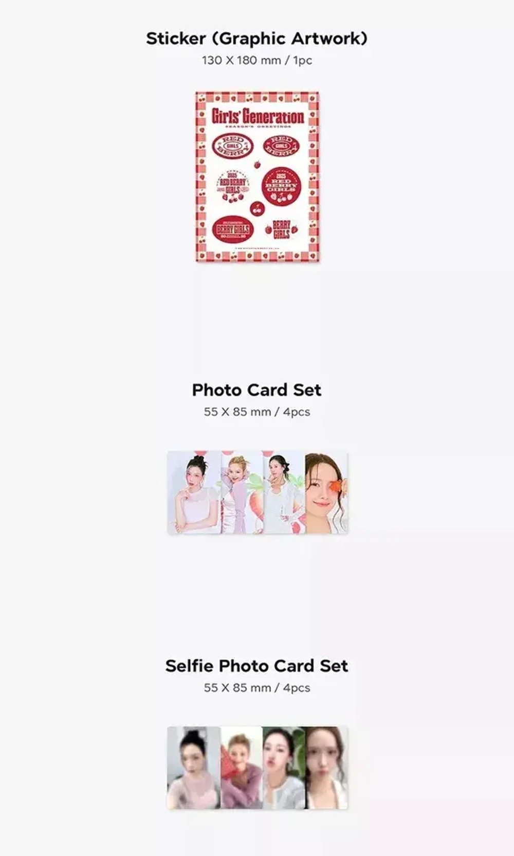 Календарь GIRLS' GENERATION SNSD - 2025 SEASON’S GREETINGS