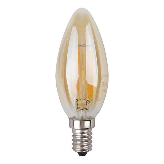 Лампа светодиодная ЭРА E14 9W 2700K золотая F-LED B35-9W-827-E14 gold Б0047034