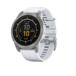 Garmin epix Pro (Gen 2) Sapphire Edition 47 мм, титановый, белый DLC, белый ремешок