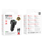 Автомобильное зарядное устройство для Micro-USB Borofone BZ34 QC3.0 (black)