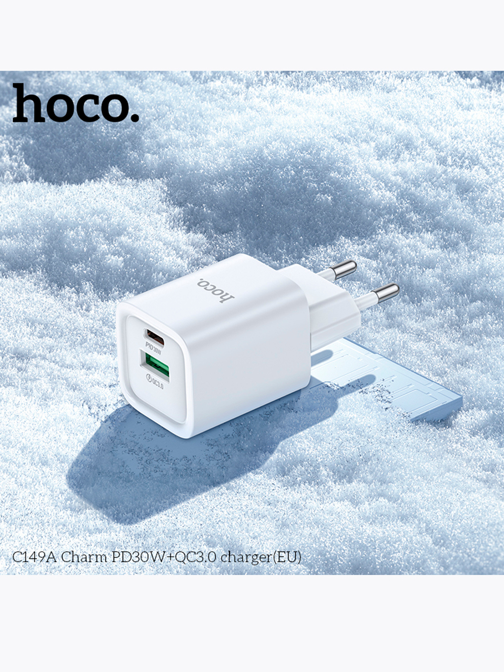 Сетевое зарядное устройство HOCO C149A USB-C USB-A 30W