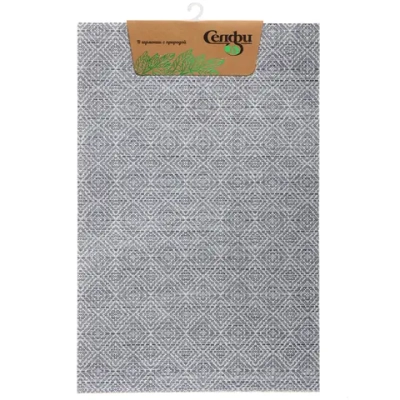 Салфетка на стол 45*30см в наборе 2шт «Уют» голубая