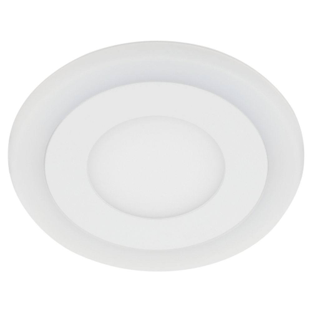 Светильник светодиодный встраиваемый Даунлайт ЭРА LED 3-9 BL LED 9W 220V 4000K круглый c cиней подсветкой | Downlight