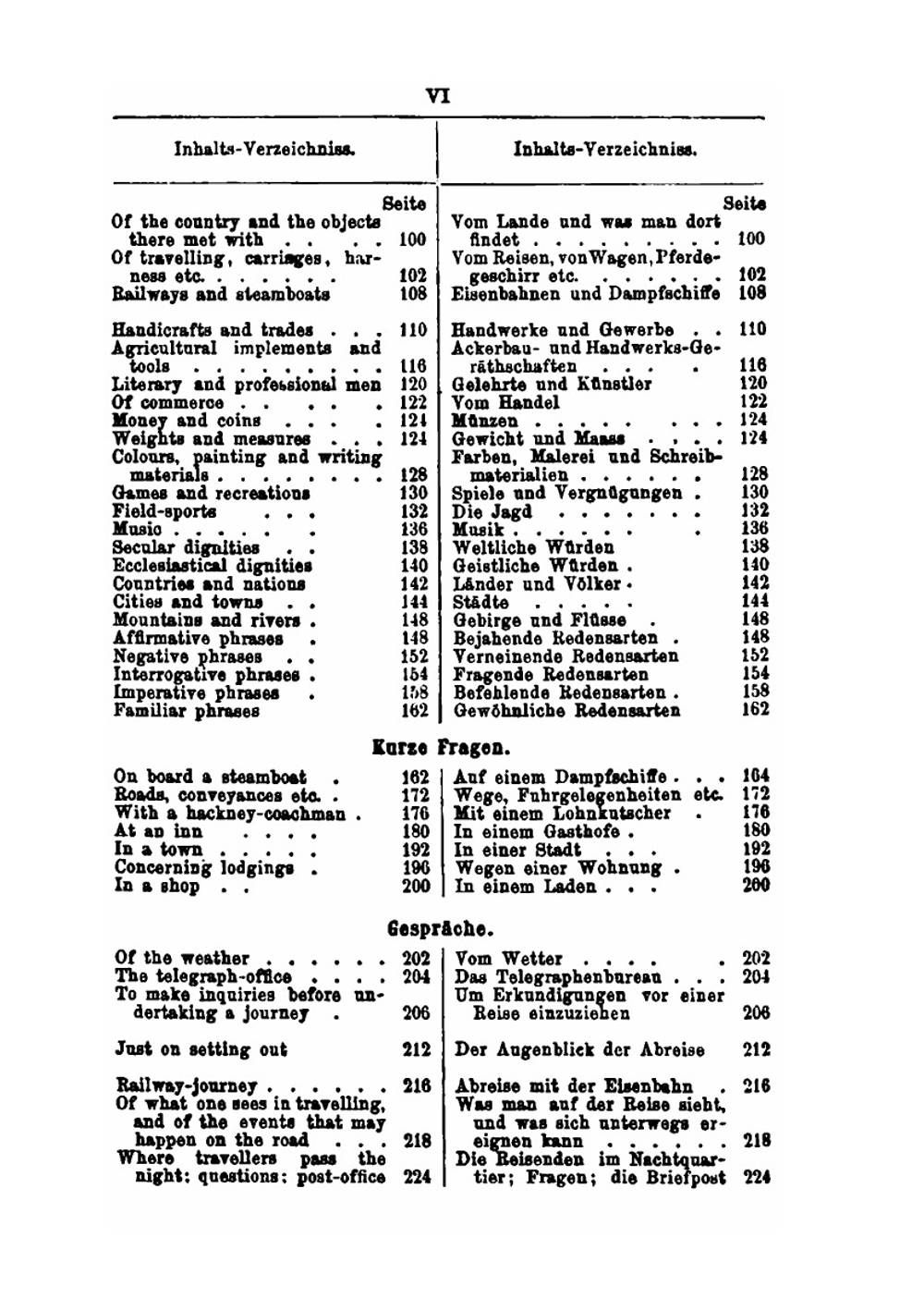 Conversationsbuch Für Reisende in Vier Sprachen, Deutsch, Französisch, Englisch, Italienisch | K. Baedeker