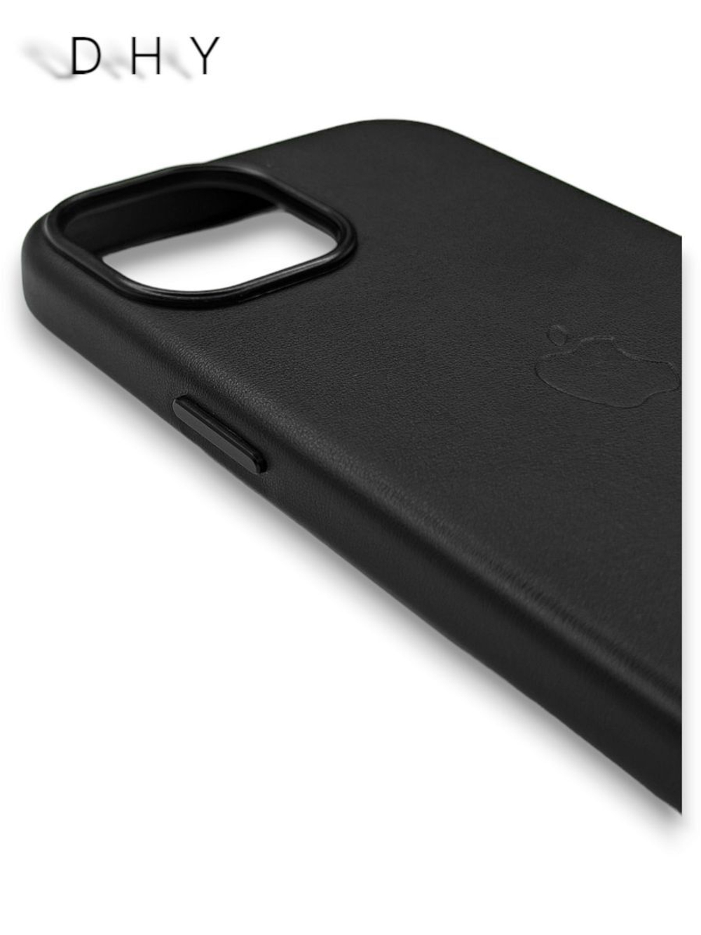 Кожаный чехол Leather Case iPhone 15, Black Черный