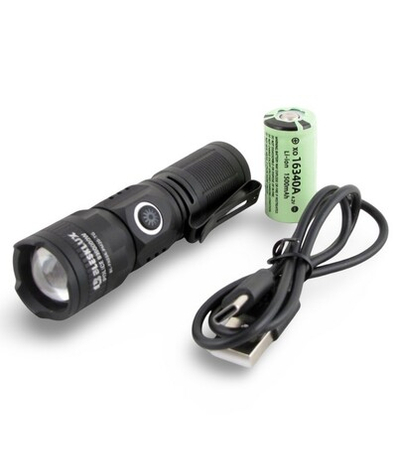 Фонарь ручной высокой яркости карманный MIni 2000м. BL-FX03R-PM20-TG