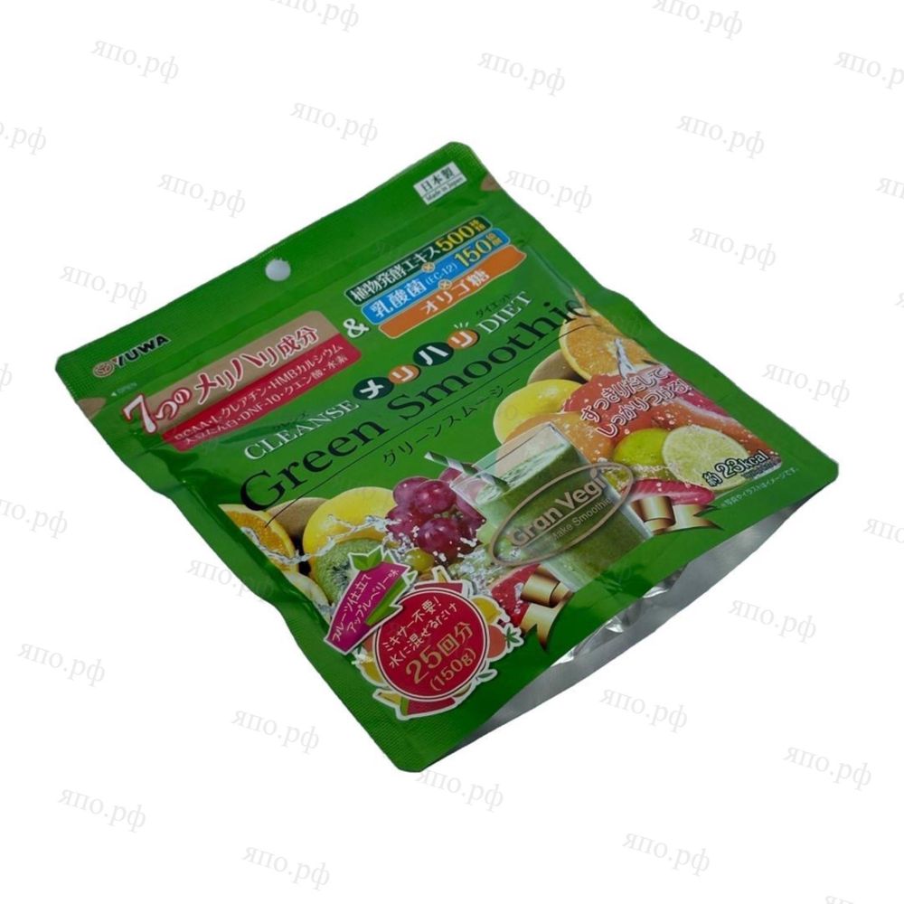 Yuwa Green Smoothie Зелёный смузи, 150 грамм