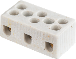 Клемма Navigator NTB-HCR 3*24 24А +350°C керамика белая 30424