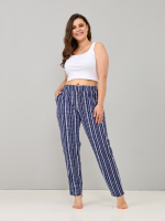 Брюки Б-18/джинсрогожка-оргамент