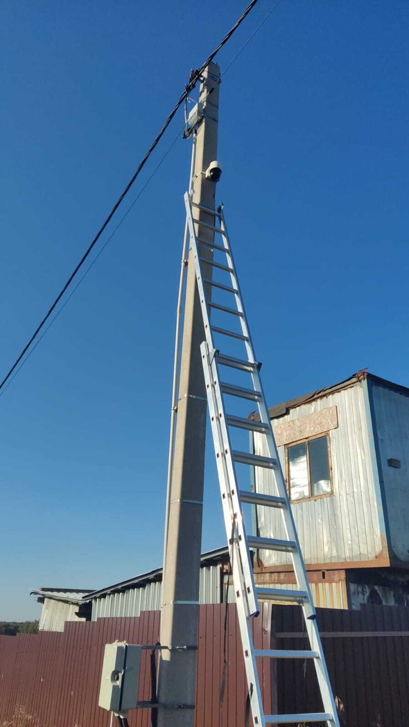 Монтаж IP видеонаблюдения + видеодомофон, частный сектор Мытищинкий район