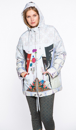 Куртка "Кандинский", по мотивам абстрактной живописи Василия Кандинского