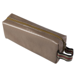 Пенал - косметичка, Alingar, кожзам, молния, 90 х 220 мм, микс (синий, коричневый)