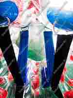 Бампербол ТПУ, диаметр 1,2 м, с красными держателями